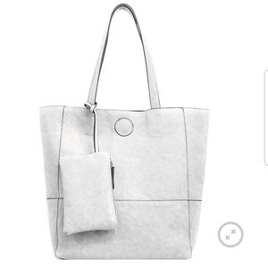 Joy Susan Raw Edge Tote with Coin purse NWOT